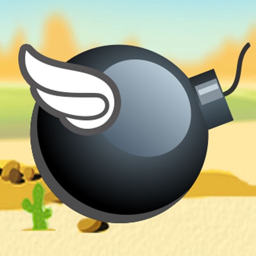 Flying Bomb - free  flap  flappy  flying bomb as bird iOS App