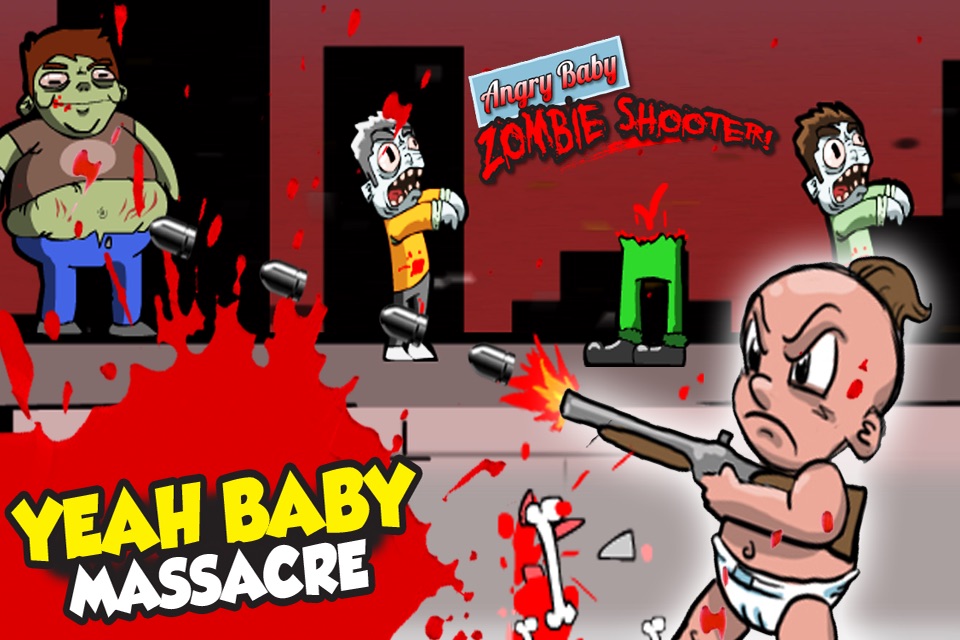 Angry Baby Zombie Killer FREE - Walking, Run, Jump and Shoot Game screenshot 3
