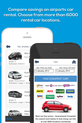 London Gatwick LGW Airport. Flights, car rental, shuttle bus, taxi. Arrivals & Departures. screenshot 3