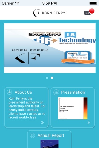 Korn Ferry Investor Relations screenshot 2