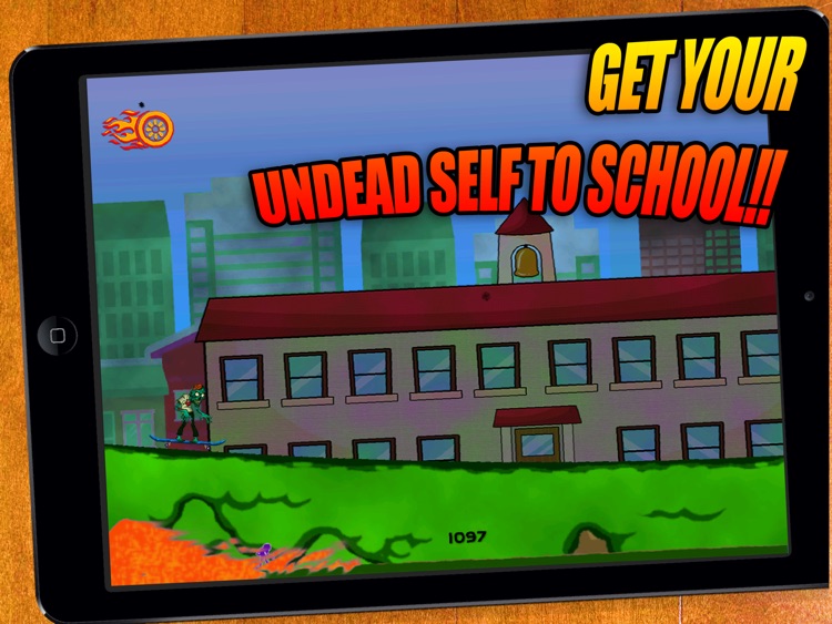 HD Zombie Skateboarder High School - For Kids! Life On The Run Surviving The Fire! screenshot-4