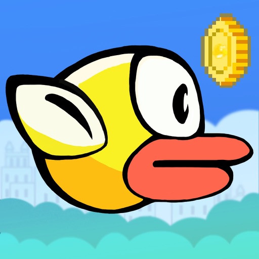 Bird Skip-Cute Bird Crossy Pipes By Wave Wings Icon