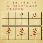 少儿练书法4  偏旁部首与笔顺