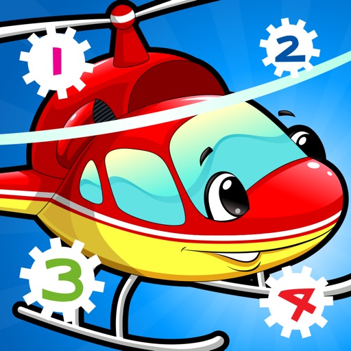 123 Cars Counting Game for Children: Learn to count the numbers 1-10 with vehicles of the city