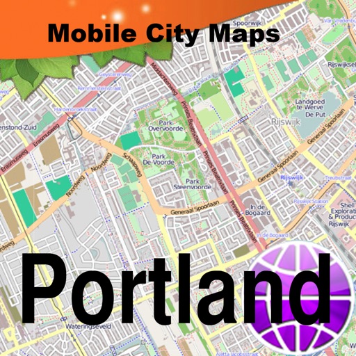 Portland Street Map. icon