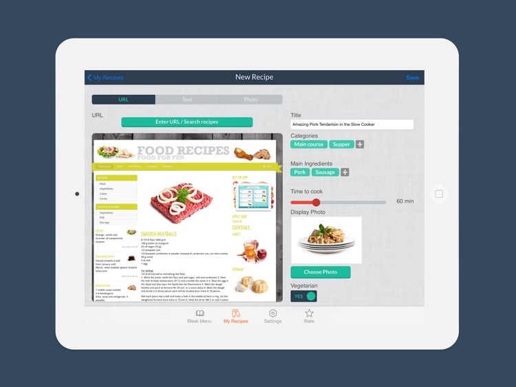 Week Menu - Plan your cooking with your personal recipe book screenshot-4