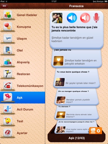 iTalk French: Conversation guide - Learn to speak a language with audio phrasebook, vocabulary expressions, grammar exercises and tests for english speakers HD screenshot 2