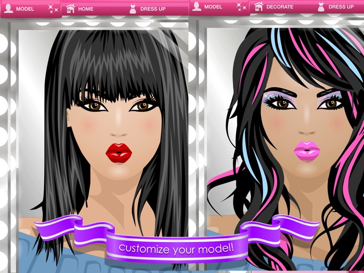 Dress Up Games™ 3-in-1 Makeover, Decorating, and Fashion Game for Girls
