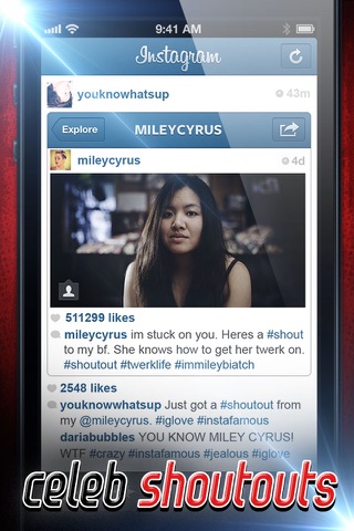 InstaFamous - Celebrity ShoutOuts, Magazine Covers (Instagram Edition) screenshot 4