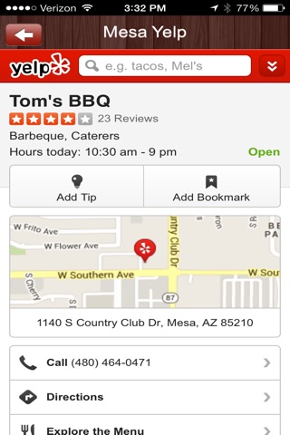 Tom's BBQ screenshot 4