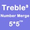 Number Merge Treble 5X5  - Merging Number Block And  Playing With Piano Music