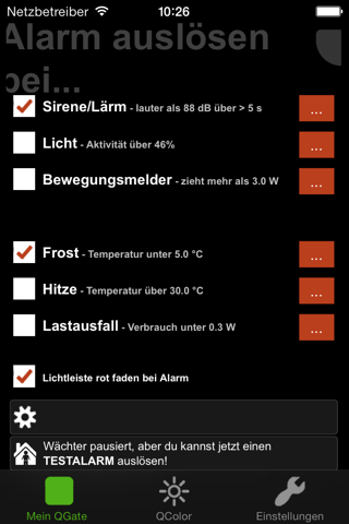 QGuard - Personal Mobile Alarm System screenshot 2