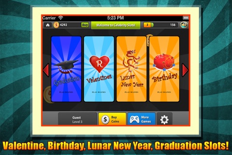 Celebrate Festive Multi Line Vegas Style Slots - Free Best Big Win Lucky Casino Slot Game screenshot 4