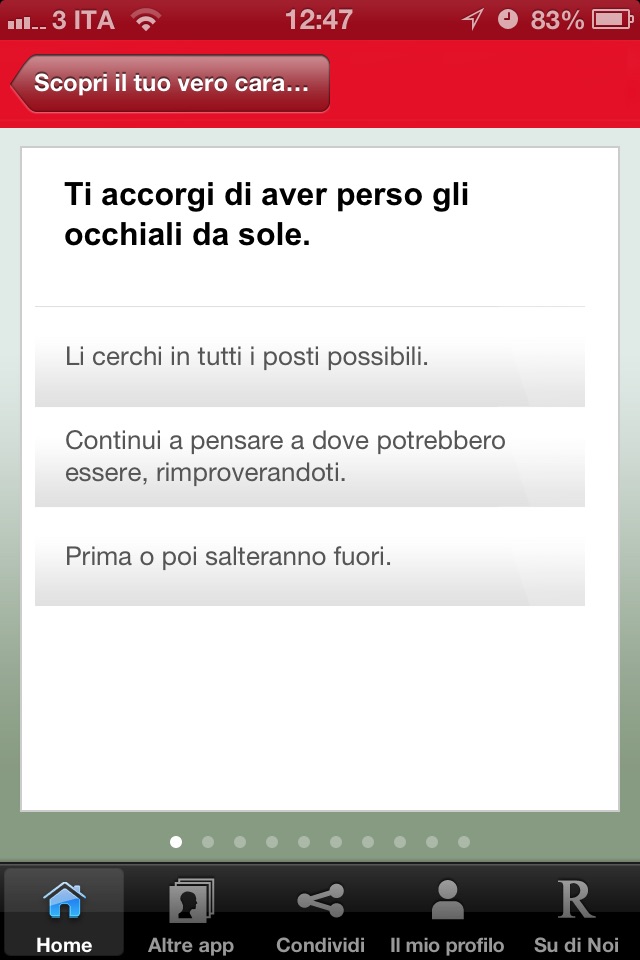 Scopri il tuo vero carattere screenshot 4