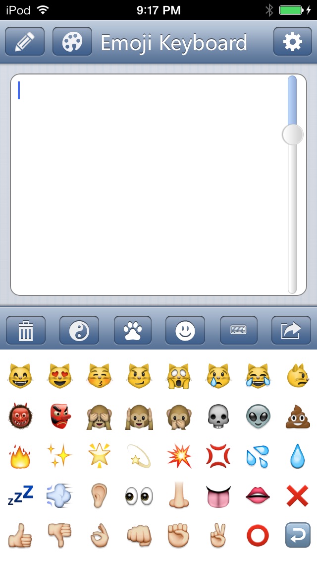 Emoji Keyboard - Save Color Text Characters Symbols Emoticons To Albums
