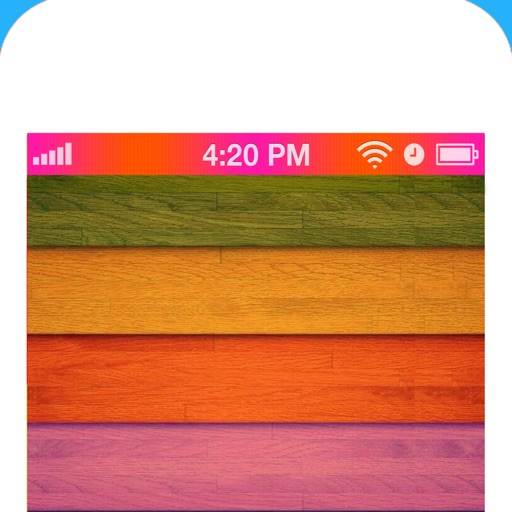 Color Status Bars - Pimp Out a Colorful Status Bar And Get A Cool Customized Designed TimeBar for iOS 7 iOS App