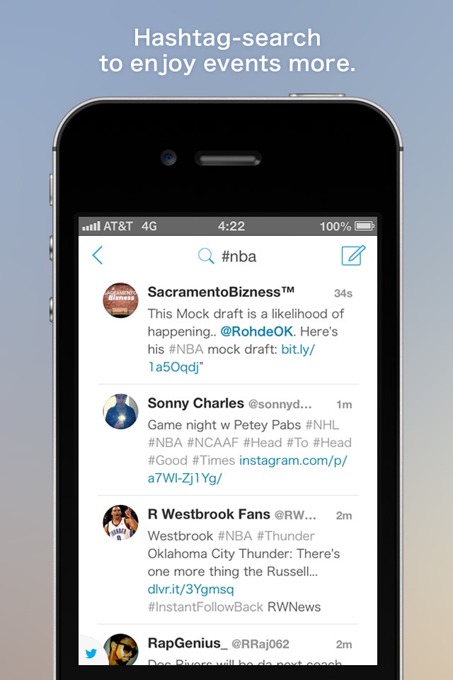 Falcon for Twitter - Twitter client that specializes in streaming search screenshot 3