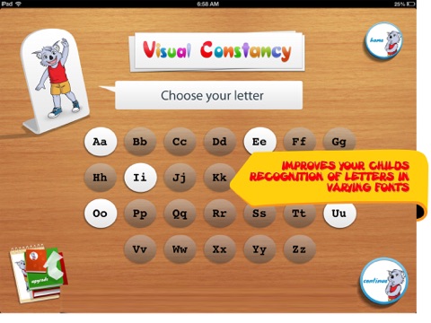 Learning to Read with Byron - Visual Constancy screenshot 4
