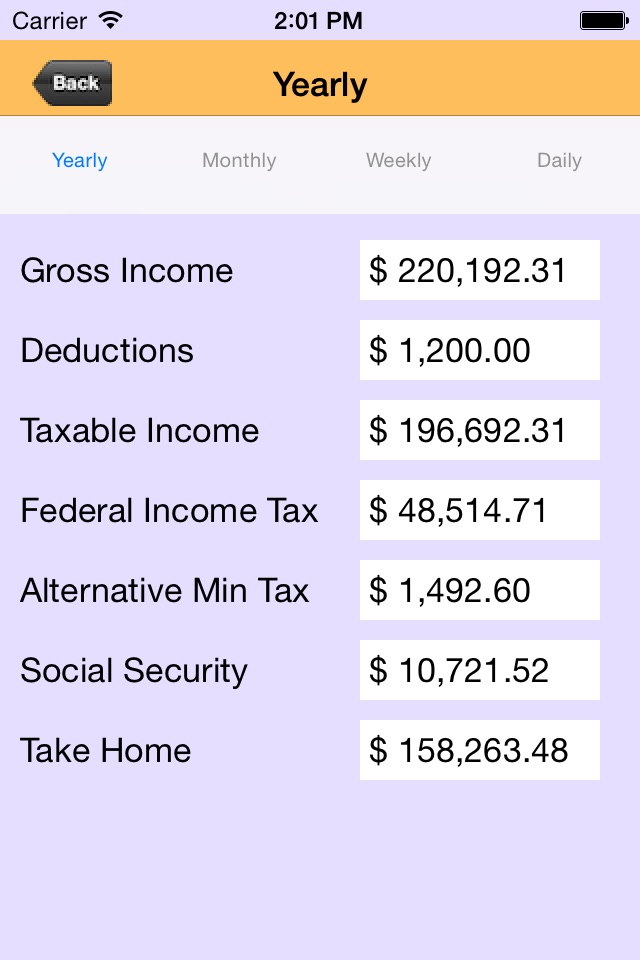 US TAX Calculator screenshot 3