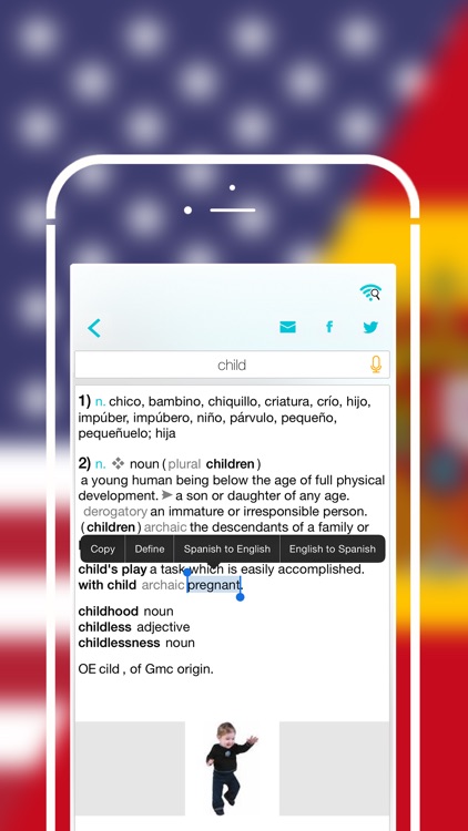 Offline Spanish to English Language Dictionary, Translator - traductor español inglés gratis - bravolol screenshot-3
