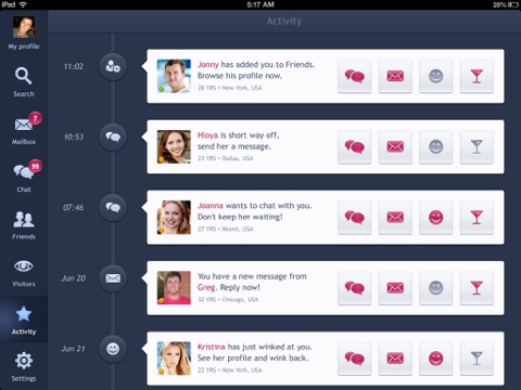 Cupid Dating HD screenshot 2