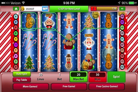 A Christmas Slots Machine: Fun Casino Play with Santa, Elves, Reindeer and Big Presents! screenshot 3