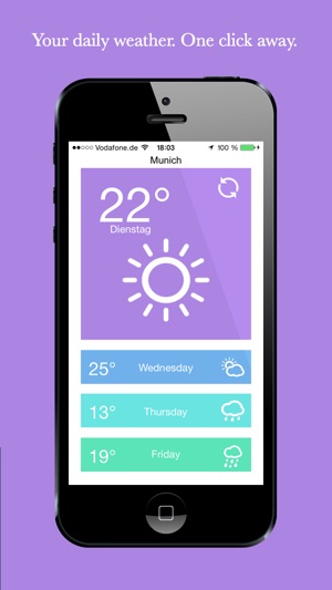 Weather - Your daily weather in a flat design(圖1)-速報App