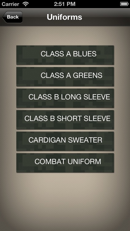 Uniform Guide Army