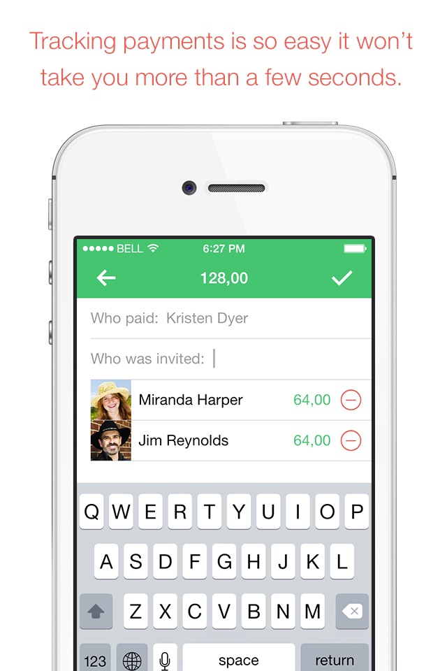 SettleApp – track and settle up your debts easily screenshot 3