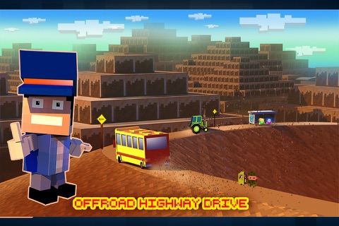 Off Road Blocky Mountains Tourist Bus screenshot 3