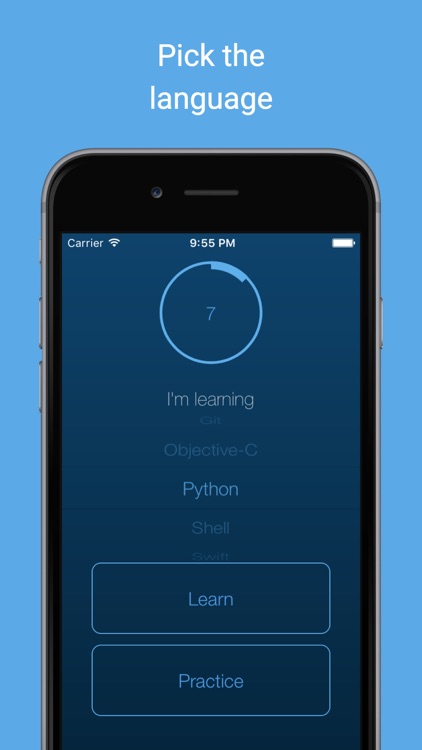 Syntle - learn programming syntax in Python, Swift, Objective-C, git, shell