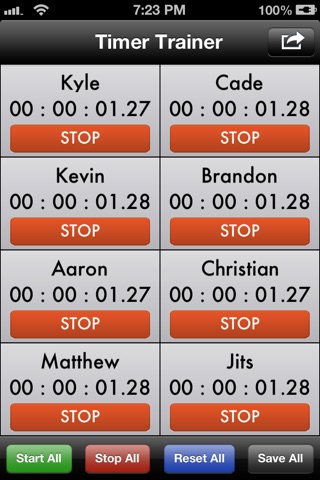 Timer Trainer - Multiple Stopwatch Clock screenshot 2