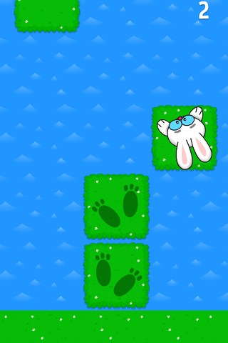 Tap the Bunny Hop - Do not jump on the water tile FREE game screenshot 2