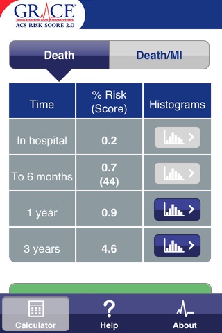 GRACE 2.0 ACS Risk Calculator screenshot 3