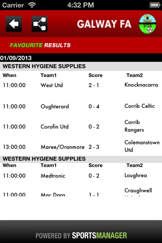 Galway FA Official App screenshot 2