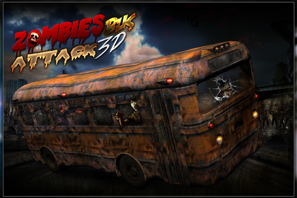 Crazy City Bus Catcher smash Zombie 3D Car Game screenshot 2