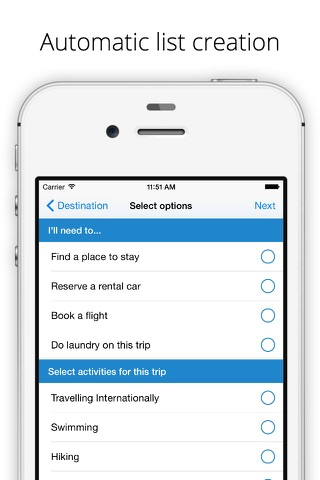 PackFast - Packing List & Activities Manager for Travelers screenshot 2