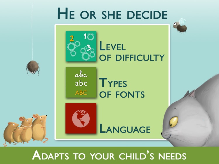 Teach me to read – Ferocius & Meows Cat, an Educational Montessori Tool with Activities and Books for Learn to Read