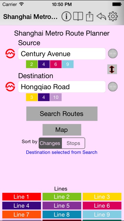 Shanghai Metro Route Planner