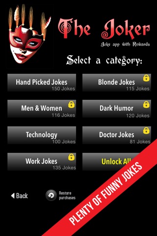 The Joker: funny jokes app with rewards, discounts and special offers screenshot 2