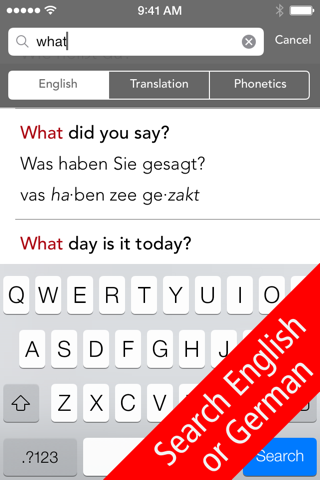SpeakEasy German Phrasebook screenshot 3