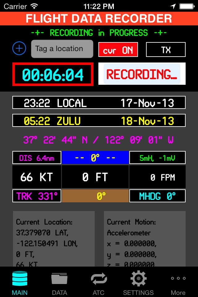 Flight Data Recorder Mobile screenshot 2