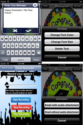 Graduation eCards.Customize and send graduation greeting cards with text and voice greeting messages screenshot 4