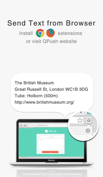 QPush - Push Text and Links from PC, Quick & Easy