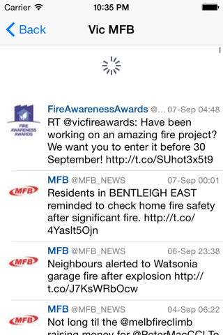 Fire Tweets Australia screenshot 4