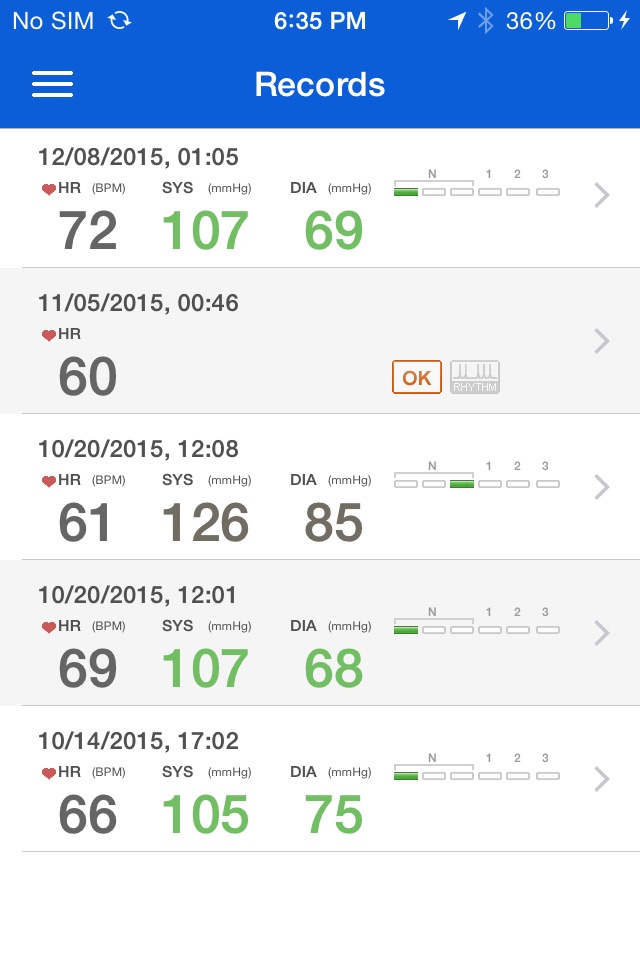 iBP ECG screenshot 4