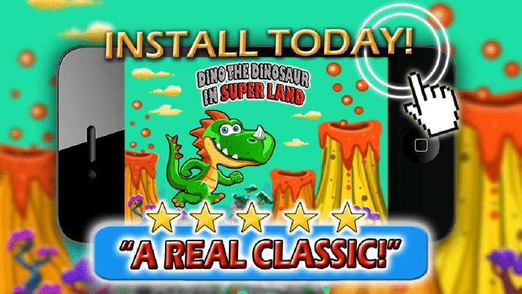 Dino the Dinosaur in Super Land - Addictive Action Game For Kids HD FREE screenshot-4