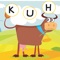 ABC German Learn-ing With Fun: Free Education-al Game For Spell-ing Out Farm Animal-s with Fun & Play
