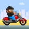 Beach Bikers - Free Retro 8-bit Pixel Motorcycle Games