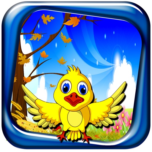 Flightless Blooming Bird Run Free Icon